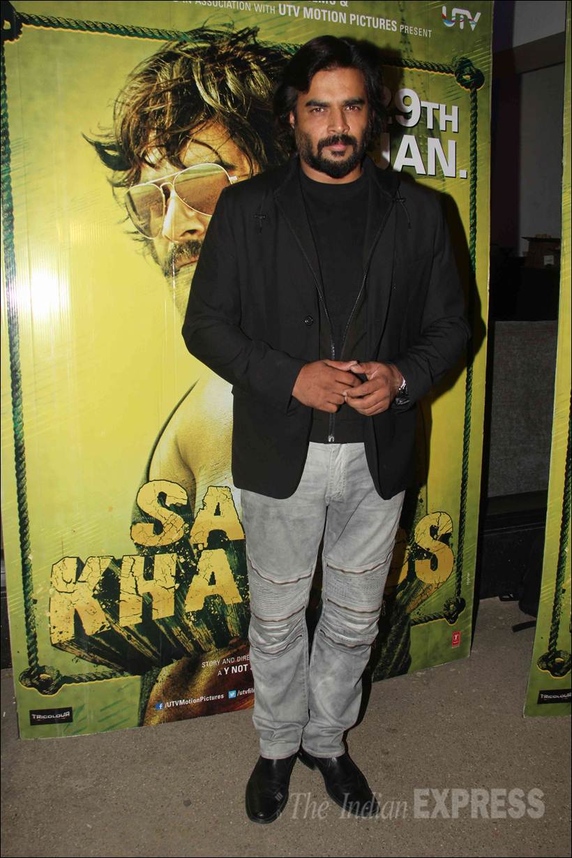 saala khadoos, saala khadoos screening, saala khadoos special screening, saala khadoos screening pics, r madhavan, madhavan, ritika singh