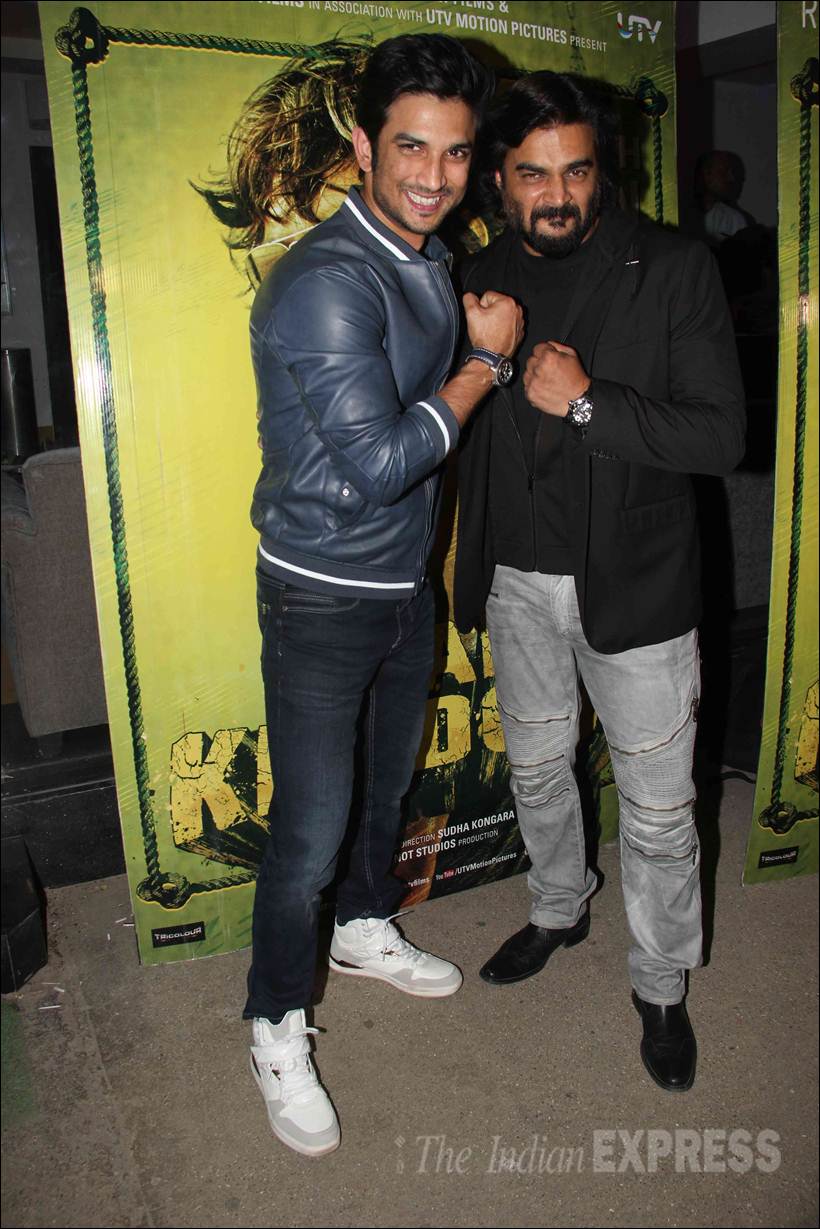 saala khadoos, saala khadoos screening, saala khadoos special screening, saala khadoos screening pics, r madhavan, madhavan, ritika singh