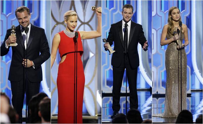 golden globes, golden globes 2016, golden globes winners, golden globes best actress, golden globes best actor, golden globes winners list, jennifer lawrence, room, joy, leonardo di caprio, the revenant, the martian, lady gaga, oscar issac, empire, mad men, wolf hall, golden globes winners 2016, entertainment, golden globes pics, golden globes pictures, golden globes awards winners