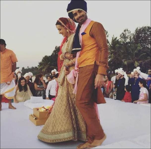 Latest Pics From Sanaya Irani Mohit Sehgal’s Wedding Reception