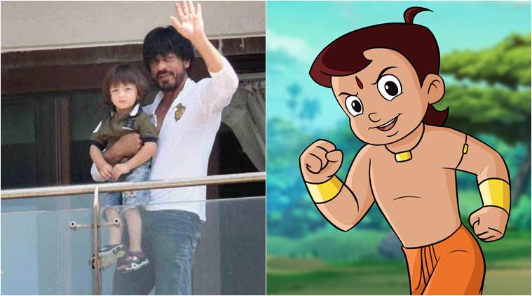 Chhota Bheem Meets Shah Rukh Khan Son Abram Entertainment Newsthe