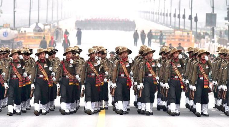republic day parade, assam regiment, assam regiment parade, assam regiment republic day parade, school children republic day, bsf parade on republic day, india republic day, india news