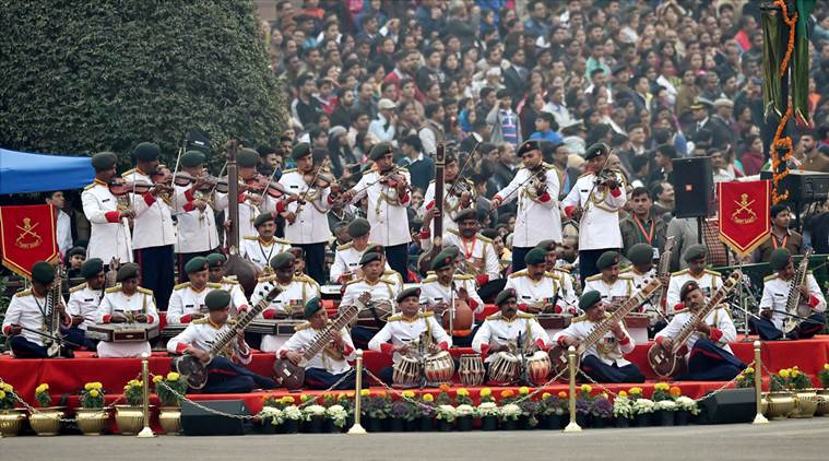 Beating Retreat ceremony 2016, beating retreat ceremony, Republic Day parade, Republic day 2016, Classical music at beating retreat, classical music, rashtrapati bhavan, vijao chowk, AR Rahman, Narendra Modi, Indian Army
