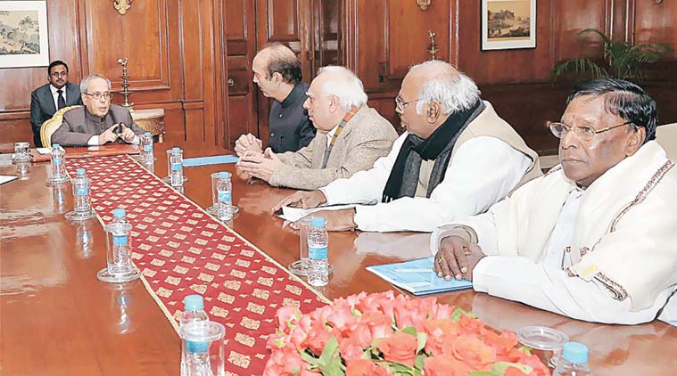 Congress leaders seek the President’s intervention. (PTI Photo)