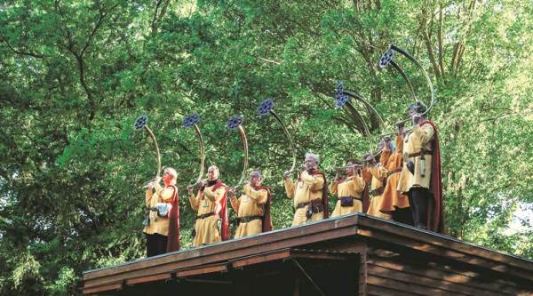 A scene from Vikings play