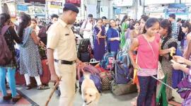mumbai local, local train, local train security, local train police dog, mumbai newsq