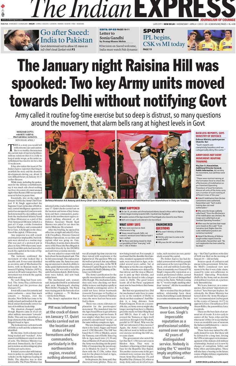 Manish Tewari: Indian Express story on troop movement unfortunate but ...