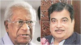 nitin gadkari, bardhan, a b bardhan, cpi bardhan, bardhan dead, bardhan death, india news, latest news
