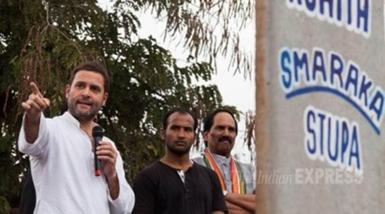 Rahul Gandhi, ABVP, Rohith Vemula, Dalit suicide, Rohith Vemula suicide, Rahul Gandhi at HCU, Congress politics over dalit suicide, ABVP slams Rahul Gandhi, ABVP calls bandh, ABVP anti-dalit