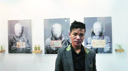 Hit Man Gurung, artist Hit Man Gurung, My Home, My Land and My Country, India Art Fair, IAF, IAF 2016