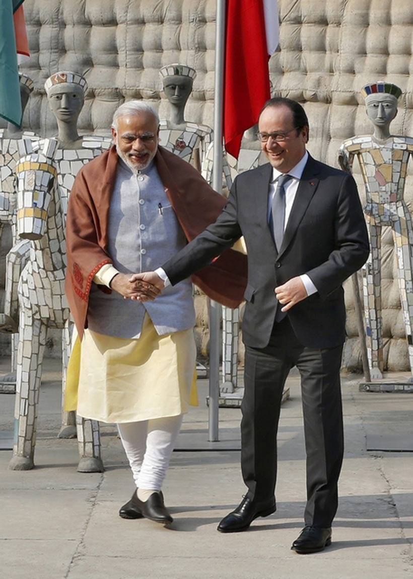 Nek Chand Rock Garden, Narendra Modi, Francois Hollande