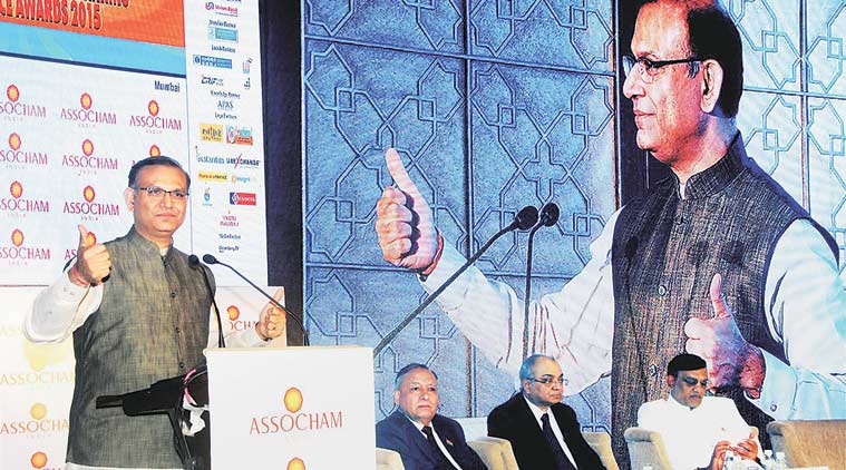 Union Minister of State for Finance Jayant Sinha in Mumbai on Friday. PTI