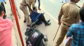 SFI, CPI(M), TP Sreenivasan, Indian diplomat attacked, TP Sreenivasan attacked, SFI attacks Indian diplomat, Global education summit, Kerala SFI activists