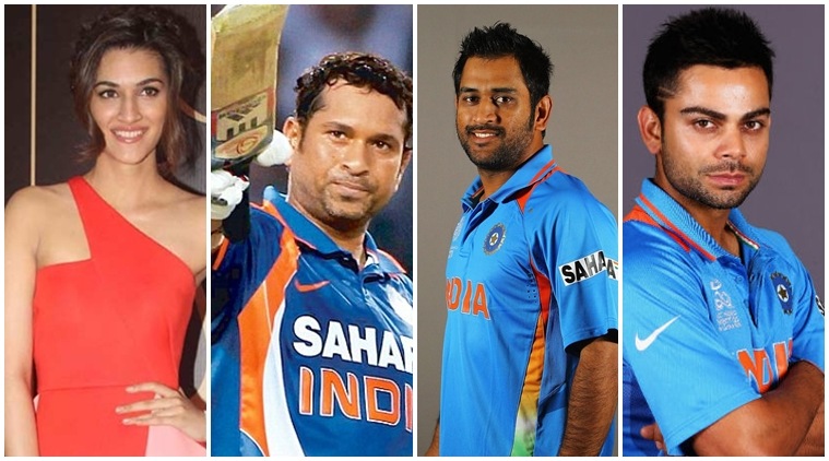 Sachin Tendulkar, Dhoni,Virat Kohli, Kriti Sanon, Mahendra Singh Dhoni, M S Dhoni, Kriti Sanon news, Kriti Sanon films, entertainment news