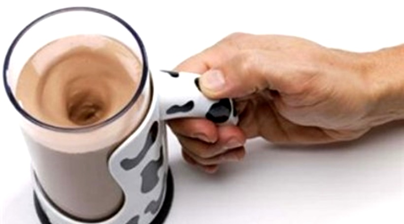 GIFT-FEED: Messless Chocolate Milk Mixing Mug for Kids