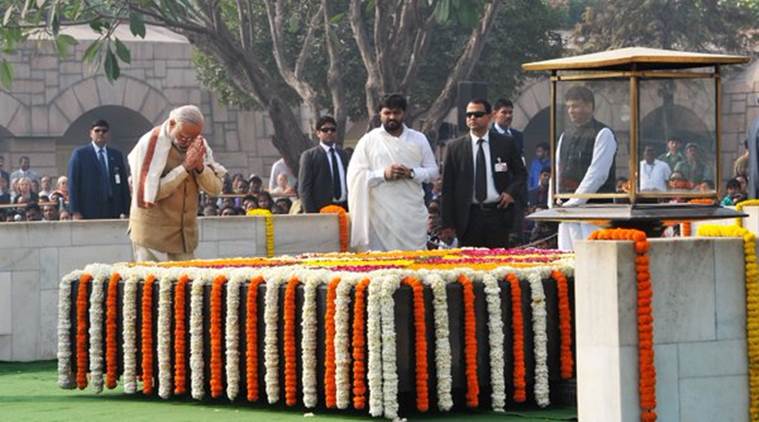 Narendra Modi, Mahatma Gandhi, Rajghat, Modi remembers Gandhi, Nathuram Godse, Gandhi death anniversary, martyr's day, soldiers day, Gandhi death day