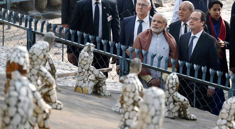 Francois Hollande, Narendra Modi