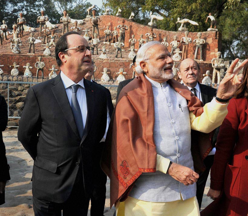 Modi, Hollande