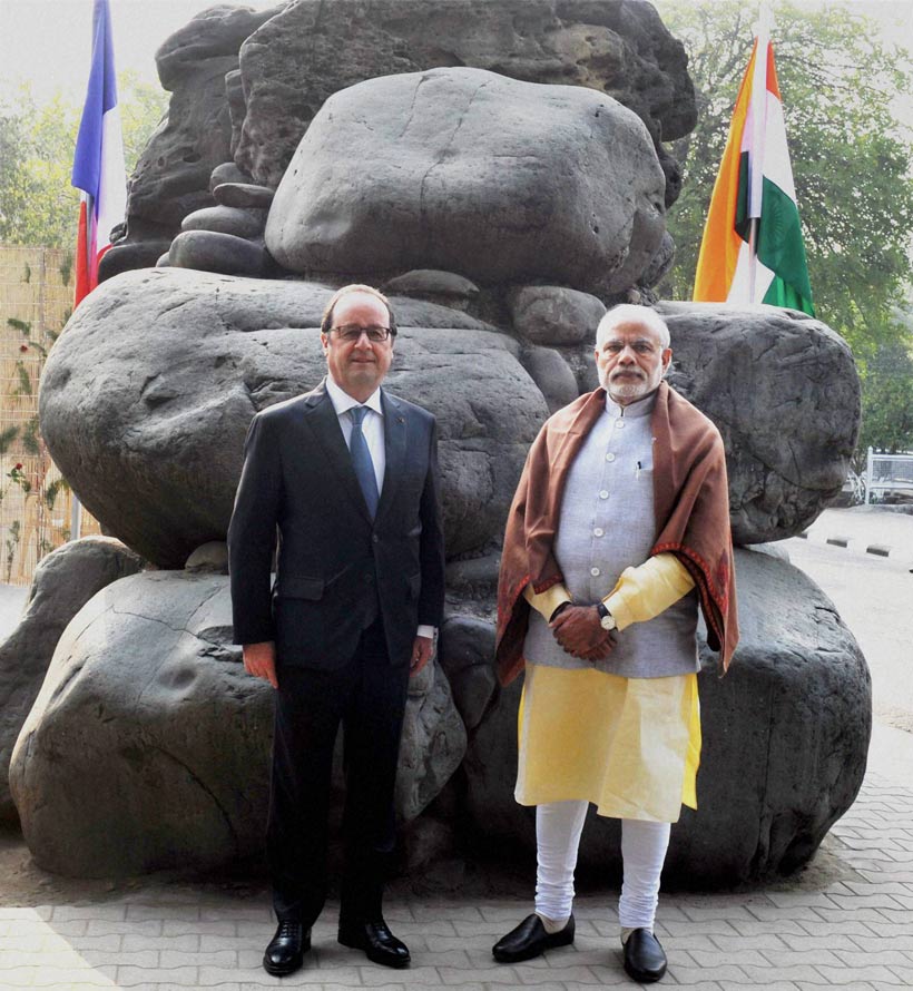 Modi, Hollande, Narendra Modi, Franois Hollande