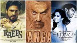 Raees Dangal Fitoor 480 Shah Rukh Khan, raees, Aamir Khan, Dangal, Katrina kaif, Fitoor, 2016 film, 2016 bollywood films, 2016 big bollywood release, jagga jasoos, udta punjab, fan, bollywood news, entertainment news