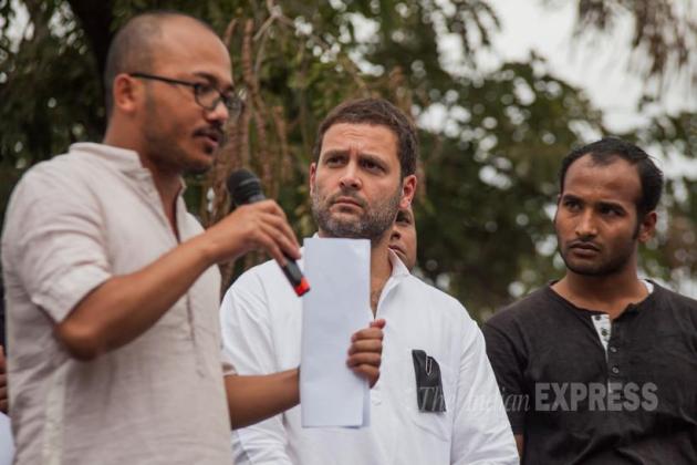 Rahul Gandhi, Rahul Gandhi rohith vemula, rohith vemula, dalit scholar suicide, dalit boy suicide, dalit student suicide, rohith vemula suicide, rohith vemula suicide letter, bandaru dattatreya, smriti irani, congress, india news