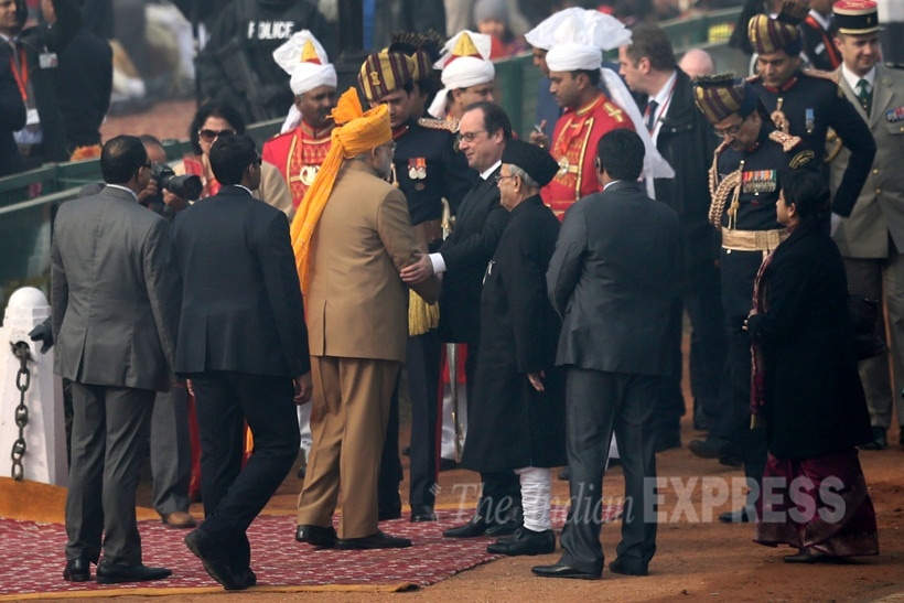 Republic day, Republic Day Celebration, Republic Day Parade, francois hollande, Narendra Modi, Pranab Mukherjee, Republic day pics, republic Day Photos, Republic day 2016, republic day images, republic day images 2016, republic day Parade