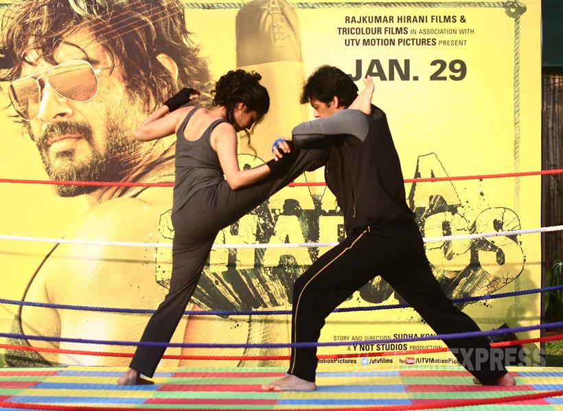 Saala Khadoos, Saala Khadoos cast, Mahadevan, Ritika Singh, R Mahadevan, Rajkumar Hirani, Siddharth Roy Kapur, ritika Singh Boxing, Saala Khadoos pics, Saala Kadoos trailer, Saala Khadoos photos