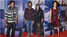 Sachin Tendulkar, kangna ranaut, Anjali Tendulkar, Amitabh Bachchan, Wazir, Wazir screening, Vidhu Vinod Chopra, Salim Khan, Helen, sharman joshi, raveena tandon, Anil Thadani, reema katgi, zoya akhtar, anil kapoor, chanky pandy, Bhavna Pandey, Anu Dewan, Sunny Dewan, ritesh sidhwani, Farhan Akhtar, Aditi Rao Hydari, Abhijat Joshi, dino morea, entertainment photos