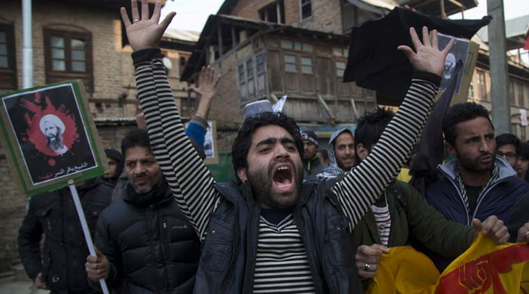 saudi, saudi executions, al nimr, al nimr execution, saudi arabia, saudi exceution protest, kashmir saudi execution protest, lucknow saudi execution protest, india saudi execution protest, kashmir news, lucknow news, india news, saudi news, world news