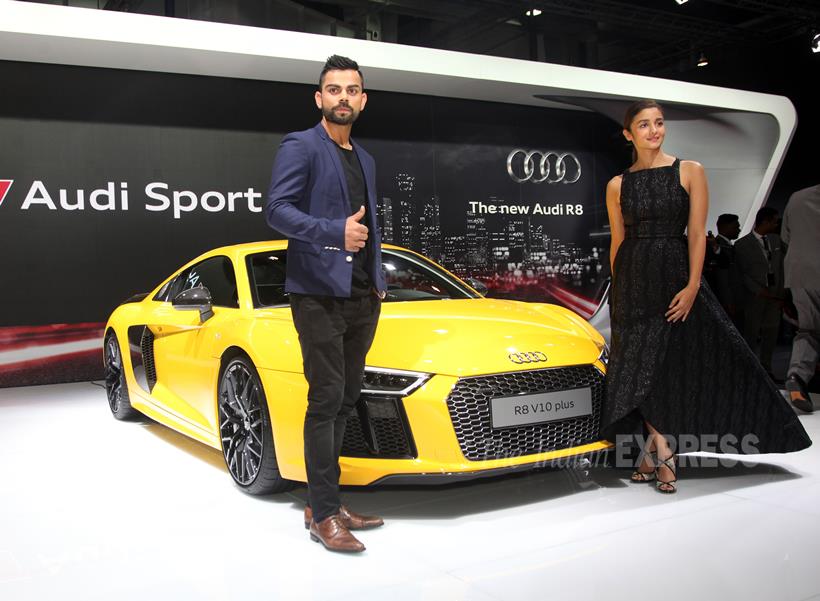 Alia Bhatt, Virat kohli, Audi r8