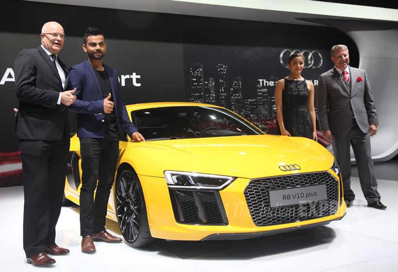 Alia Bhatt, Virat kohli, Audi r8