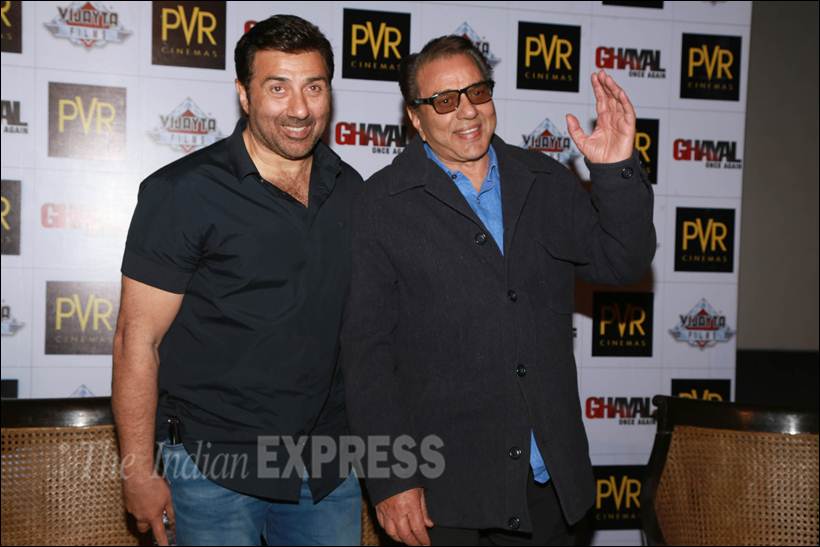 Sunny Deol, Ghayal Once again, Sunny Deol Ghayal Once again, Sunny Deol Ghayal promotion, Ghayal Once again promotion, Ghayal Once again promotion images, Sunny Deol images, Dharmendra Ghayal Once again promotion, Sunny Deol latest movie, Sunny Deol latest pics