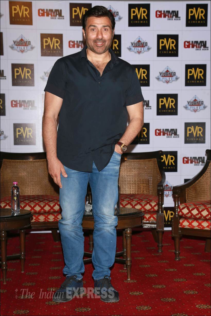 Sunny Deol, Ghayal Once again, Sunny Deol Ghayal Once again, Sunny Deol Ghayal promotion, Ghayal Once again promotion, Ghayal Once again promotion images, Sunny Deol images, Dharmendra Ghayal Once again promotion, Sunny Deol latest movie, Sunny Deol latest pics