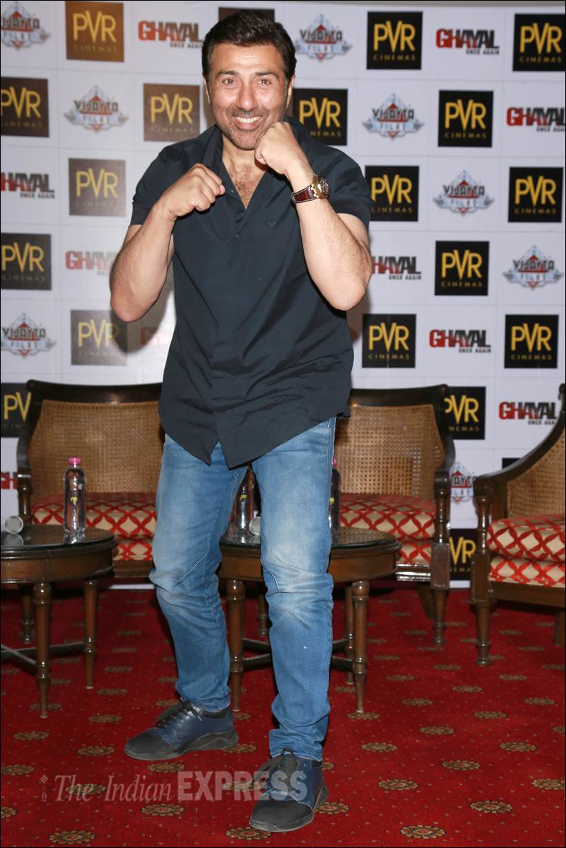Sunny Deol, Ghayal Once again, Sunny Deol Ghayal Once again, Sunny Deol Ghayal promotion, Ghayal Once again promotion, Ghayal Once again promotion images, Sunny Deol images, Dharmendra Ghayal Once again promotion, Sunny Deol latest movie, Sunny Deol latest pics