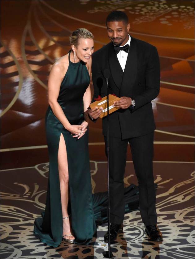 oscars, oscar awards 2016, priyanka chopra, oscar awards presenters, rachel mcadams, michael b jordon