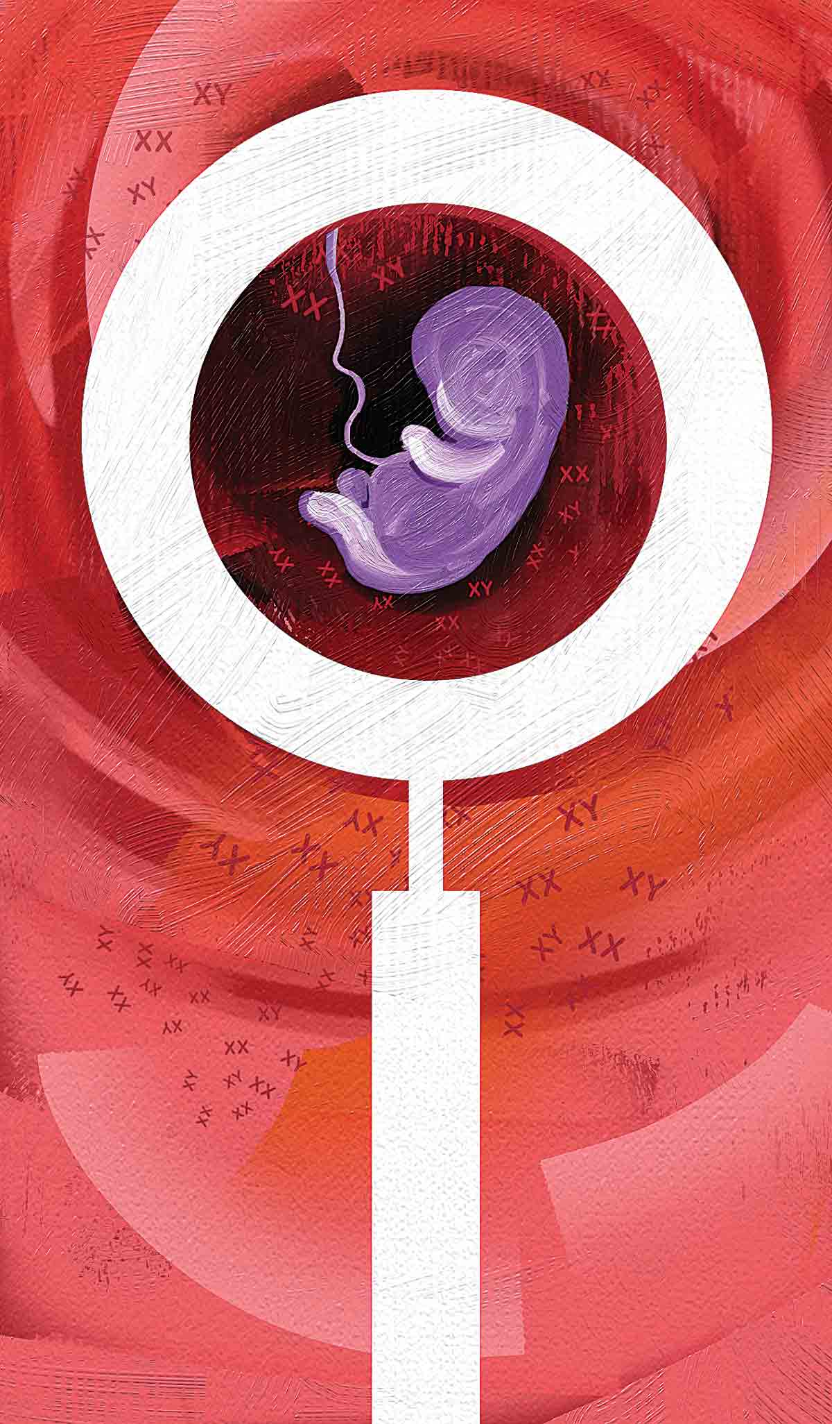 The woman and child development minister’s proposal is that the gender of the child be compulsorily registered and the birth be tracked. Activists have opposed the idea, saying it will only make female foeticide more rampant. (Illustration by: C R Sasikumar)