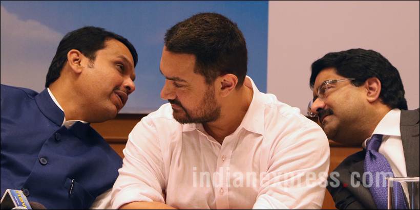 Aamir Khan, Devendra Fadnavis, Satyamev Jayate, Satyamev Jayate Water Cup, Aamir Khan Devendra Fadnavis, Maharashtra Chief Minister Devendra Fadnavis, Aamir Khan Pics, Aamir Khan Photos