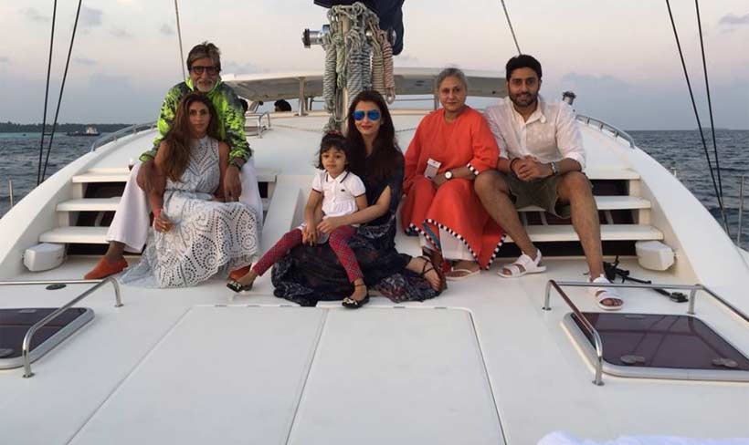 Amitabh Bachchan, Aishwarya, Jaya Bachchan, Shweta Bachchan, Aaradhya Bachchan