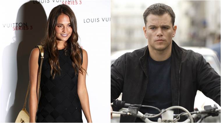 Alicia Vikander Fangirls Over Matt Damon Entertainment News The Indian Express