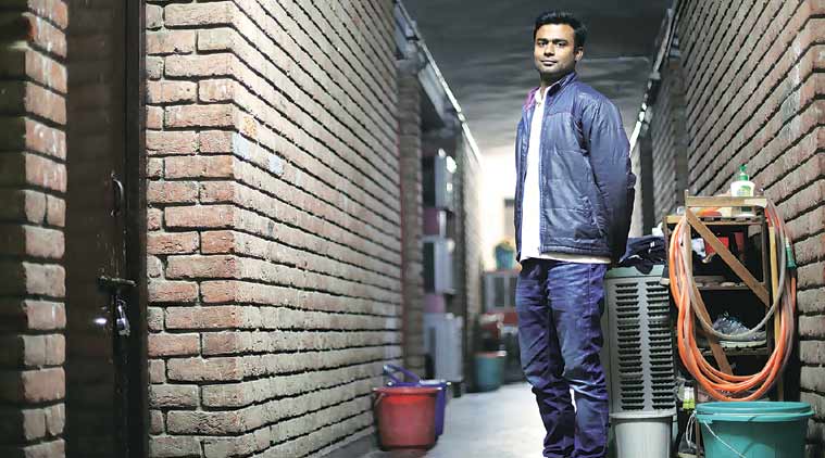 Alok Singh, head of JNU wing of ABVP. (Express Photo: Oinam Anand)