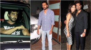 Arjun Kapoor, Riteish Deshmukh, Rochelle, Keith party at Ekta Kapoor’s house