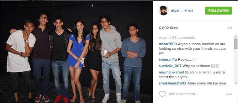 Shah Rukh Khan’s son Aryan Khan shares a pic from school with his boy ...