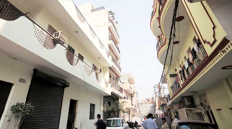The victims lived in a rented accommodation barely 200 m from the Badarpur toll plaza. The company they worked for was hired by the MCD to collect toll. (Express Photo by: Amit Mehra)