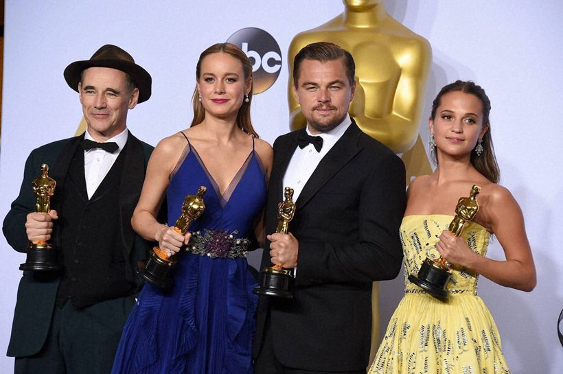 Brie Larson, Leonardo Dicaprio, Alicia Vikander