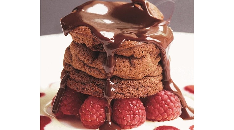Chocolate, chocolate recipes, desserts, chocolate desserts, Choco raspberry, Brownie bottom cheese cake, white chocolate cheese cake, baking, microwave, oven, Barbeque Nation, butter, salt, chocolate, curd, moulds, raspberry, vanilla essence, sugar, milk, refined flour