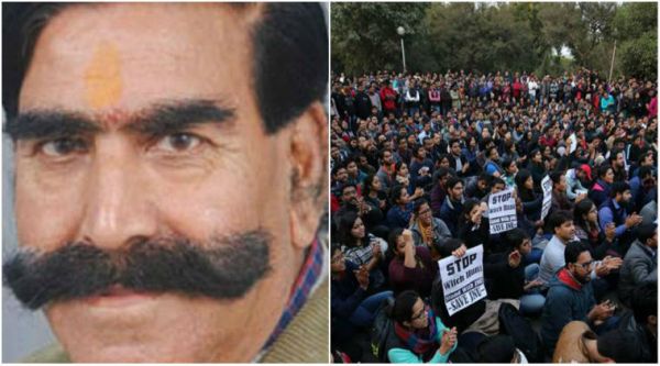 BJP MLA Gyandev Ahuja reading the data he had on how many condoms, cigarettes, alcohol bottles, etc., are found in JNU