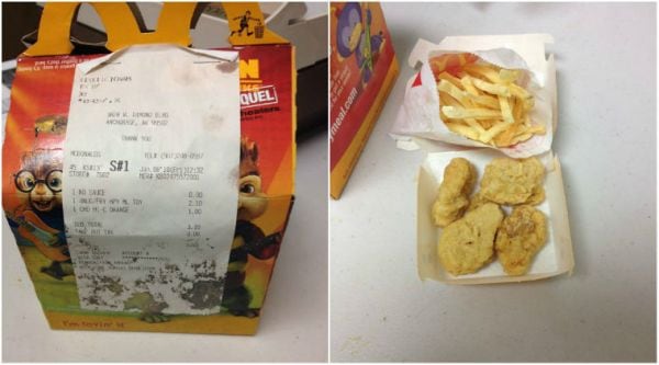 A woman from Alaska kept a happy meal in her fridge for six year and turns out it looks exactly the same/ Facebook