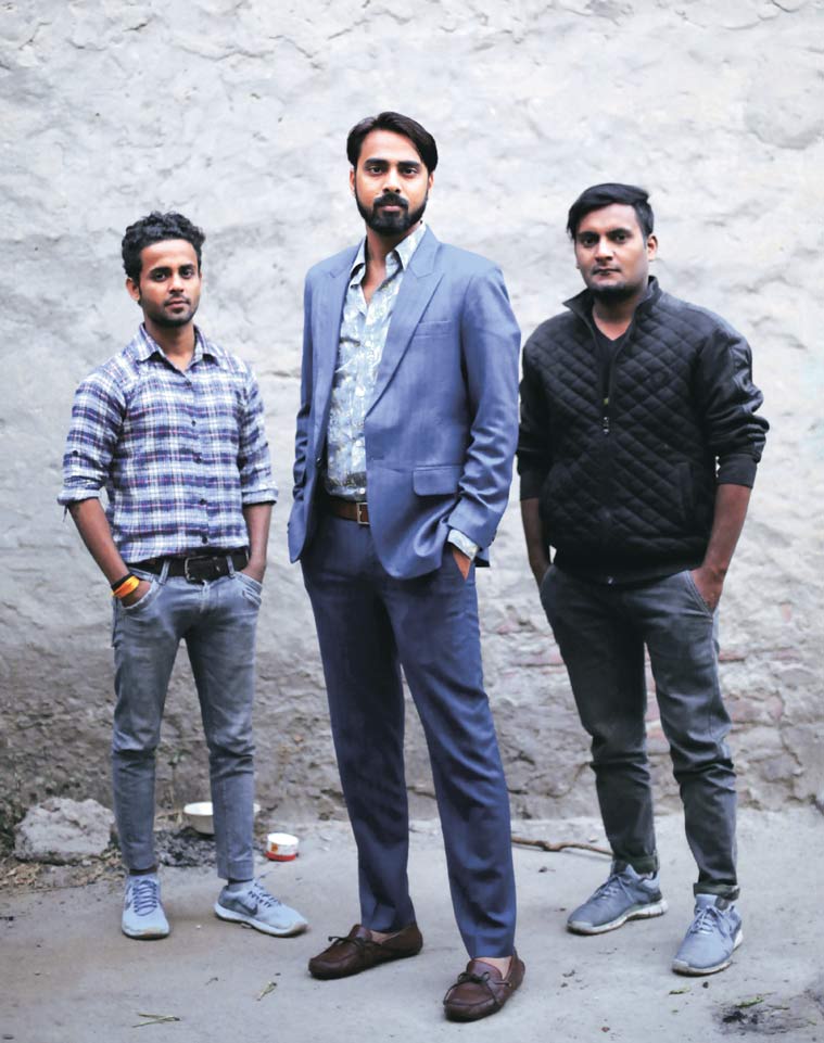 (Left) Rakesh, a member of Ganeshaa Academy, the only group from Faridabad to make it to dance reality shows; (above) Atul Tyagi leads the troupe