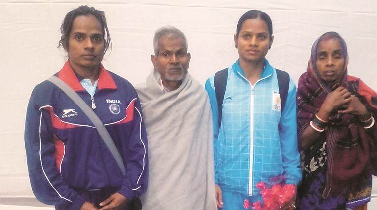 dutee chand, sprinter dutee chand, South Asian Games , Indira Gandhi Athletics Stadium, Sarusajai , guwahati, chakradar, akkaji, South Asian Games sprinter, indian express, india news