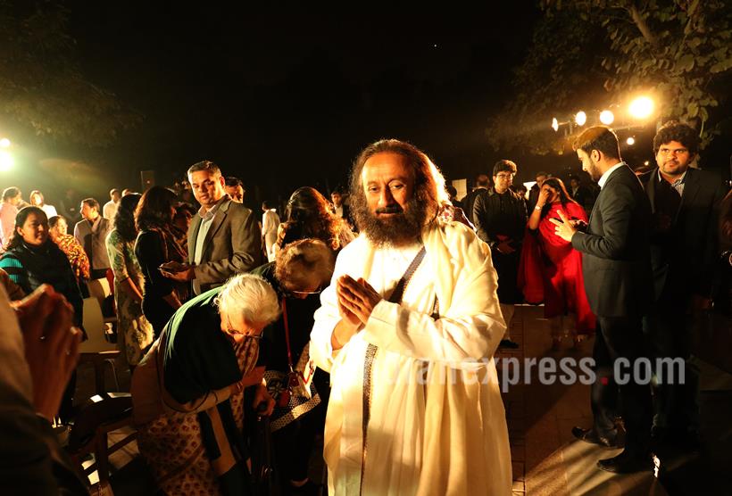 Express Adda, Sri Sri Ravi Shankar, Prasoon Joshi, Vandita mishra, Express Adda Sri Sri Ravi Shankar, Express Adda pics, #ExpressAdda, Express Adda Photos